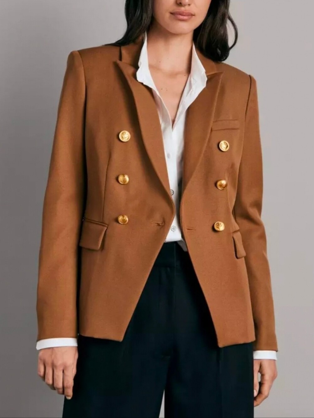 🔥Rag and Bone Double-Breasted Tan Blazer